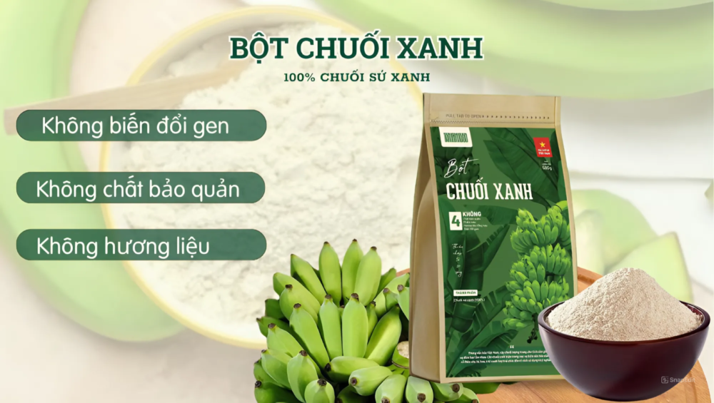 Bột chuối xanh có tác dụng gì